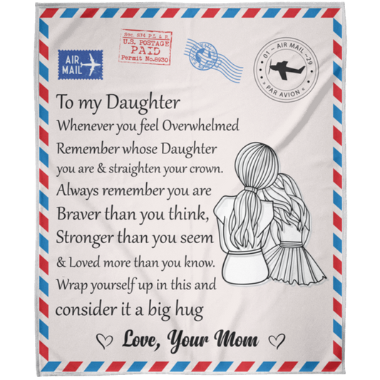 To My Daughter  Arctic Fleece Blanket 50x60