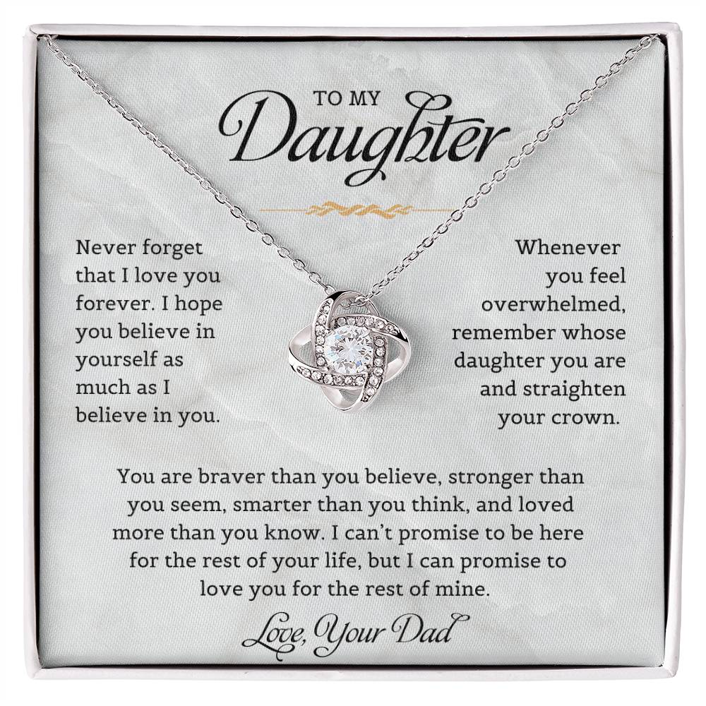 To My Daughter | Love Knot Necklace