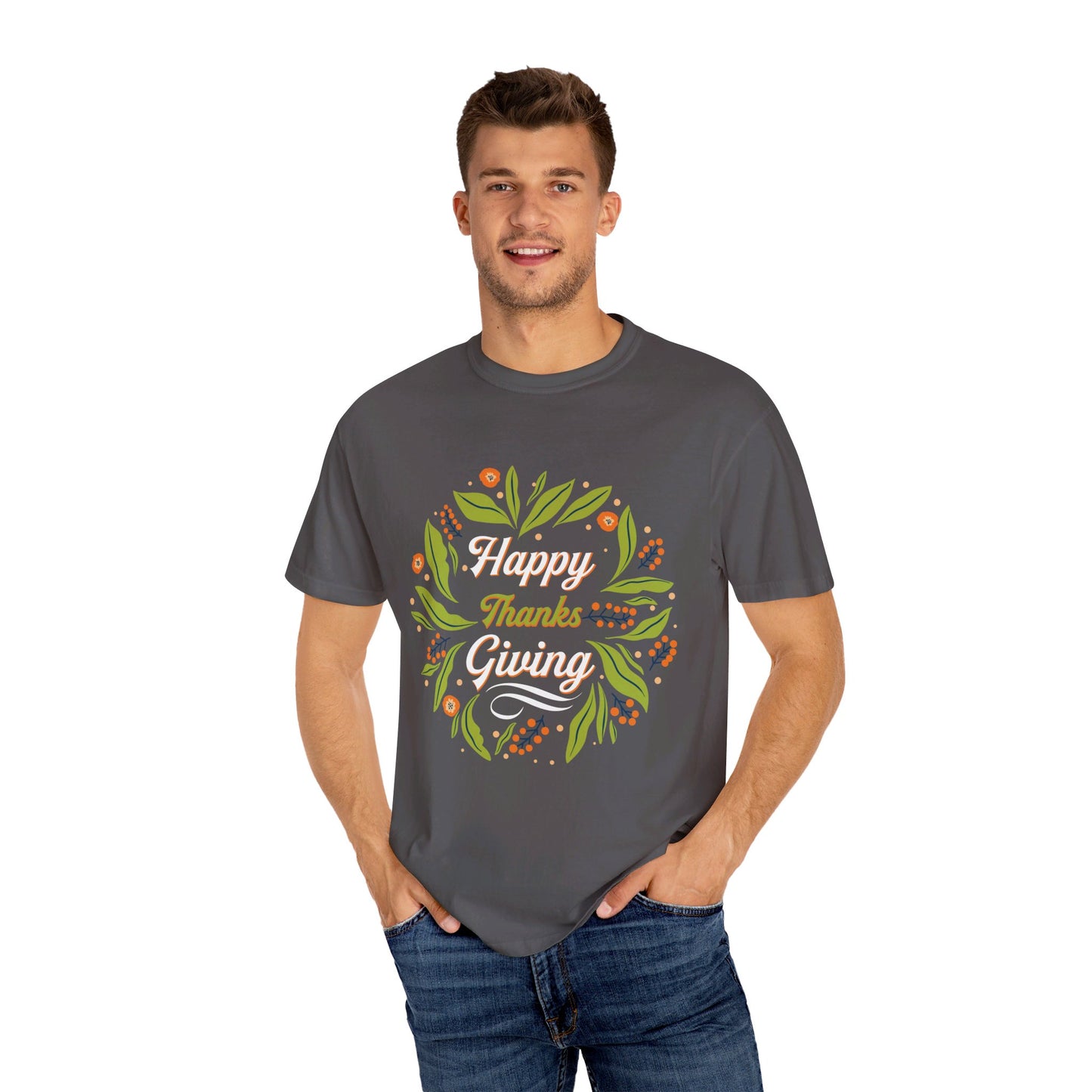 Happy Thanksgiving | Unisex Garment-Dyed T-shirt