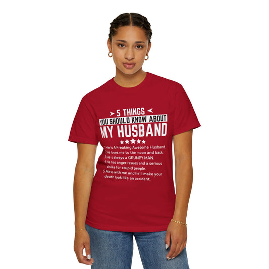 To My Wife | Unisex Garment-Dyed T-shirt