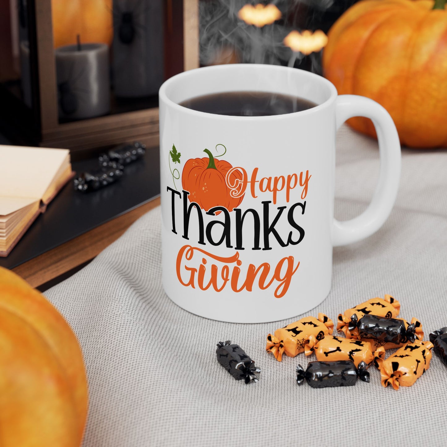 Happy Thanksgiving | Ceramic Mug, (11oz, 15oz)