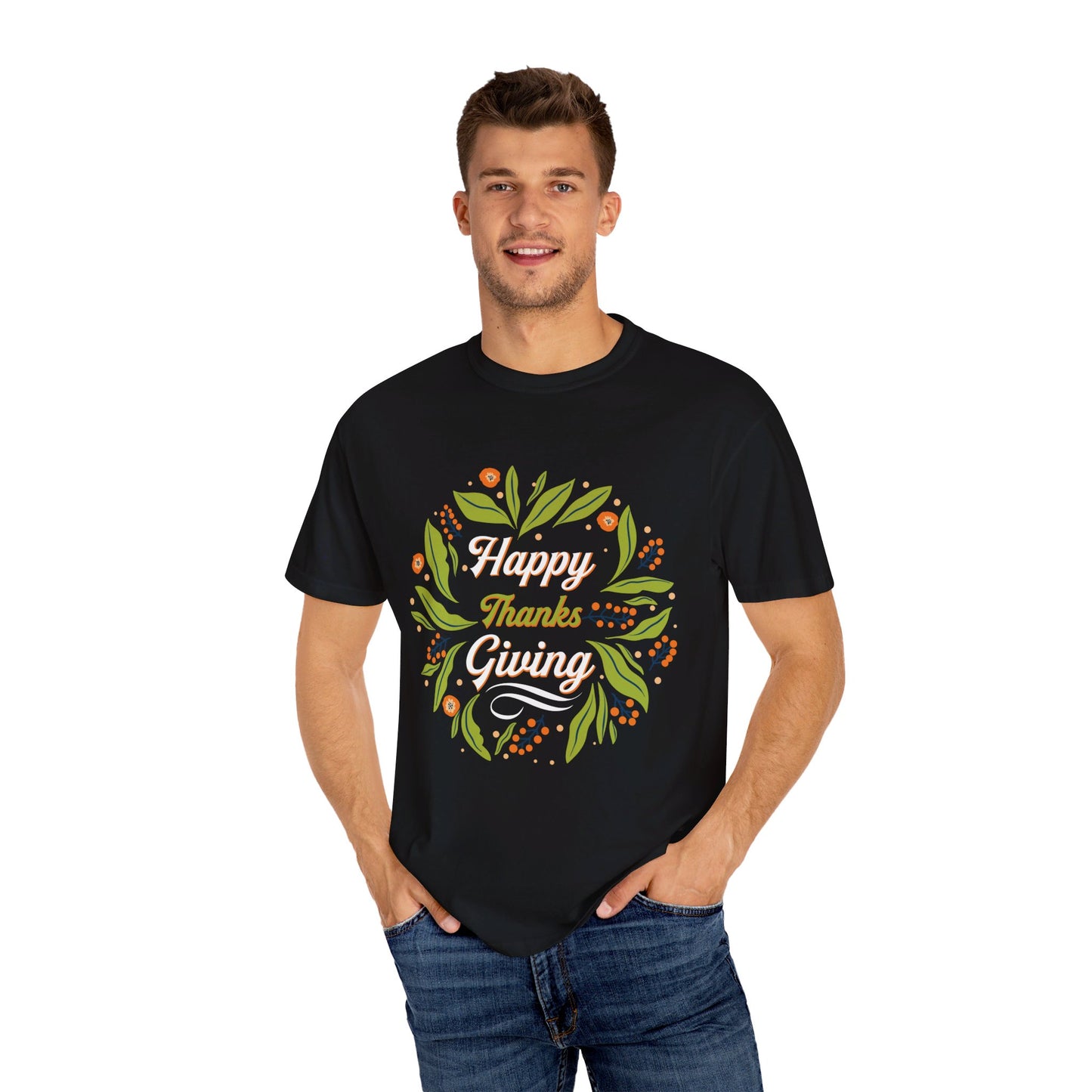 Happy Thanksgiving | Unisex Garment-Dyed T-shirt