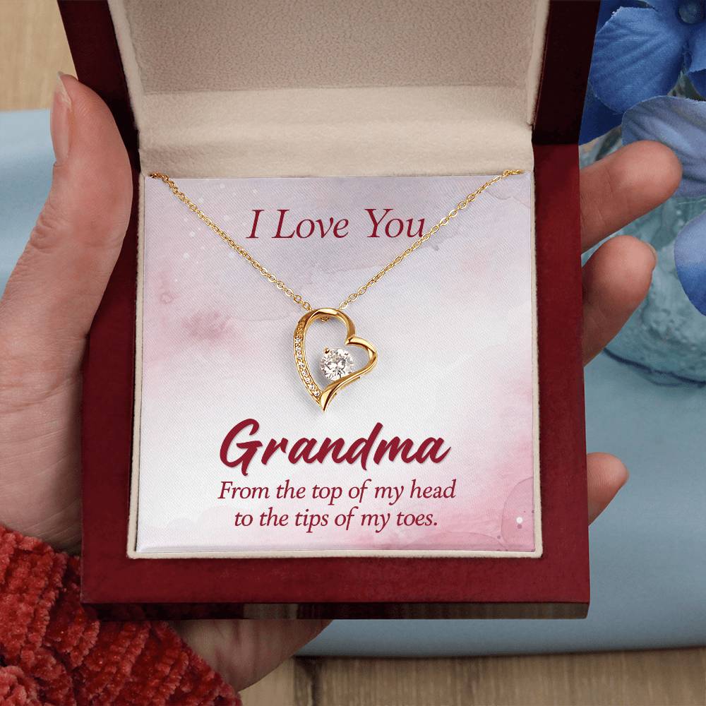 I love you Grandma Lovekknot Necklace