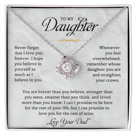 To My Daughter | Love Knot Necklace