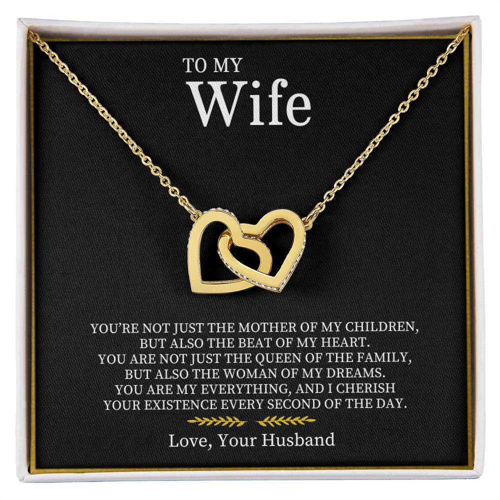 To My Wife | Interlocking Hearts necklace