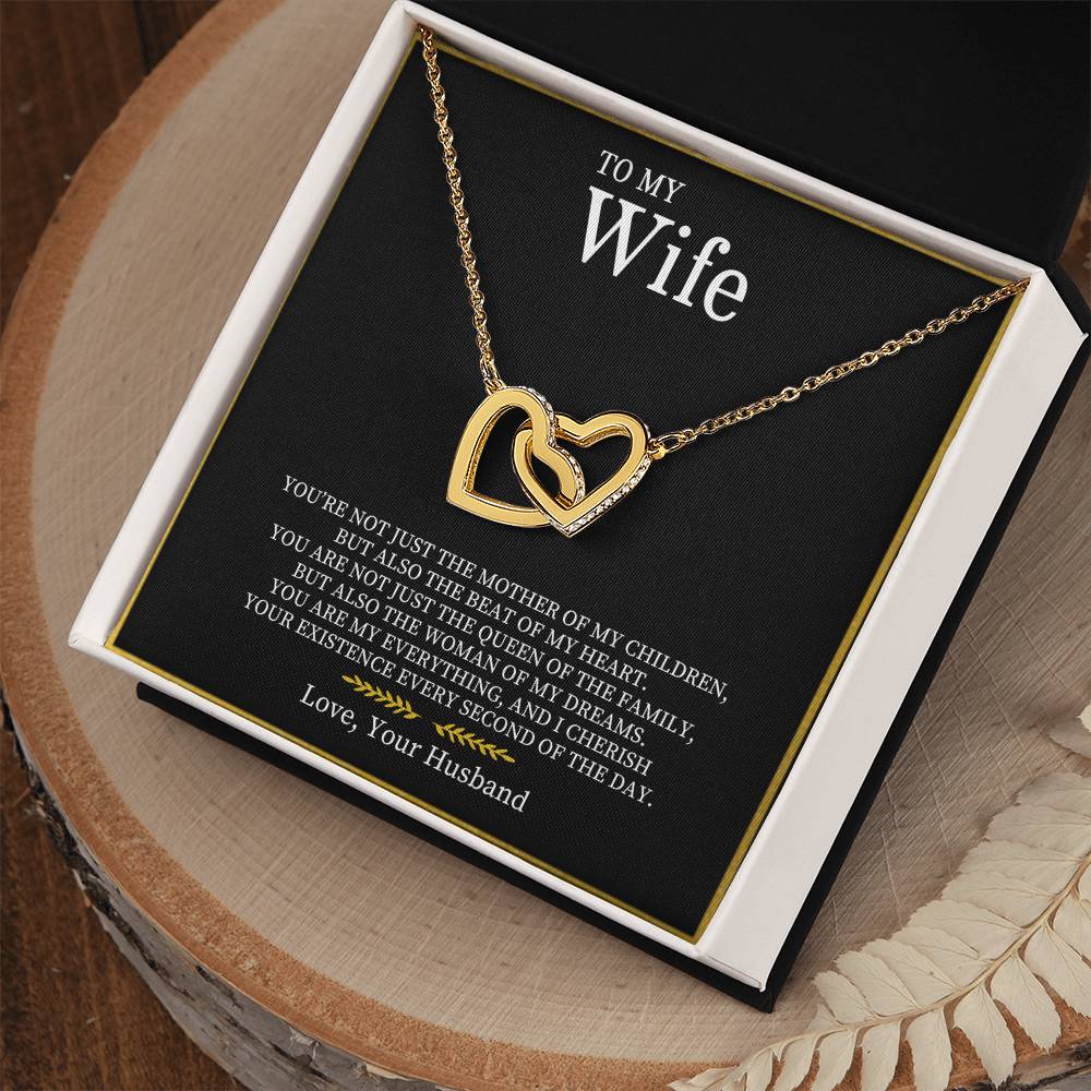 To My Wife | Interlocking Hearts necklace