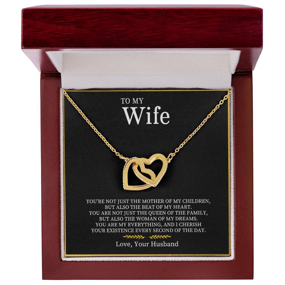 To My Wife | Interlocking Hearts necklace