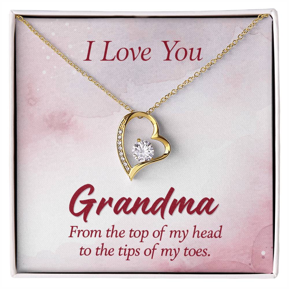 I love you Grandma Lovekknot Necklace