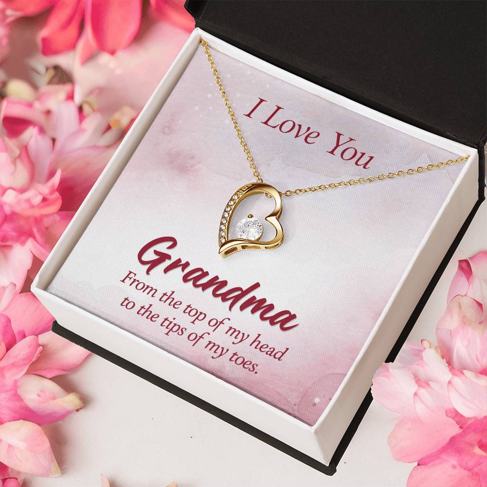 I love you Grandma Lovekknot Necklace