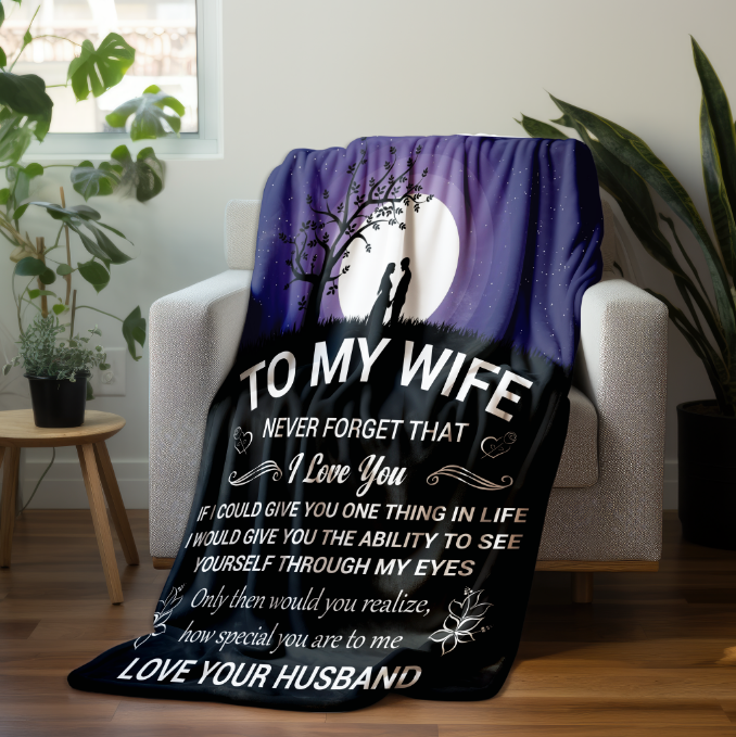 To My Wife | FLM Arctic Fleece Blanket 50x60